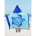 thumbnail image 5 of Kids Bath Towels Cartoon Planet Kids Towels Bath 50" x 30" Boy Kids Bath Towels Boy Kids Hooded Bath Towel Blue Sea Turtle Bath Towels for Kids Hooded Bath Towels for Kids Ages 4-8 Boys Bath Towel, 5 of 5