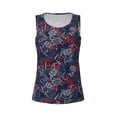 thumbnail image 4 of Xecao Cool Red Off-Road Vehicle print women's scoop neck, loose-fit workout tank tops for the gym., 4 of 9