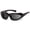 Glossy Black Frame, variant on 7eye Bora Wind-Blocking Padded Photochromic Sunglasses for Outdoors, UV400, Pink to Rose Lenses, Dark Tortoise