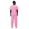 thumbnail image 2 of Sivvan Unisex Classic Scrub Set V-neck Top / Drawstring Pants Available in 12 Solid Colors, 2 of 7