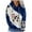 A-Blue, variant on DDAPJ pyju Cute Cow Print Sweatshirt for Women, Long Sleeve Drawstring Hoodie Pullover Teen Girls Funny Graphic Hooded Tops with Kangaroo Pocket