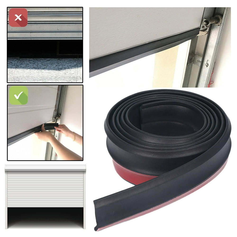 TANGNADE Universal Garage Door Seal Garage Door Rubber Seal Strip Replacement Waterproof