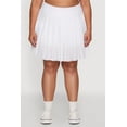 thumbnail image 3 of Womens Plus Size Trendy Jersey Mesh Pleated Active Skort, 3 of 5