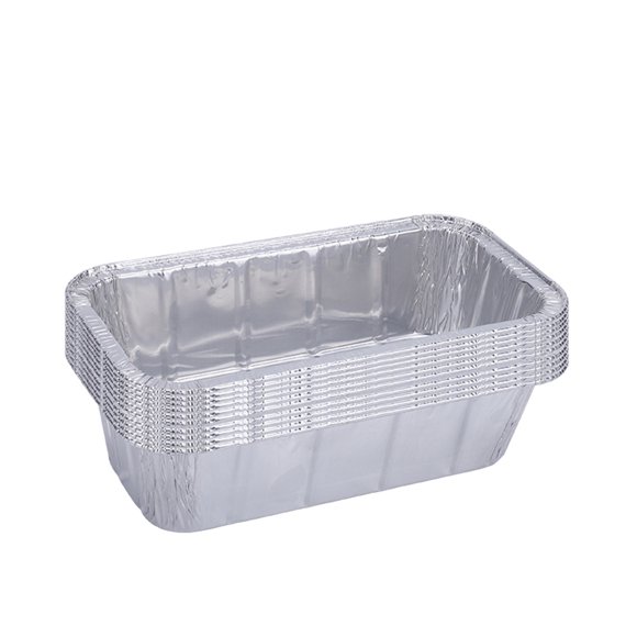 10-Pack Disposable Aluminum Foil Trays, Thickened Rectangular Baking Pans for Grilling, Catering, and Meal Prep