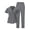 83# Grey, variant on Stretchy Scrubs for Women Uniforms Set of Top & Pants Grey S