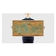 thumbnail image 2 of Pintura de papel de arte Retro, póster de decoración del hogar del mundo marino del océano náutico, mapa del mundo del mar náutico, máxima confiabilidad, 2 of 9
