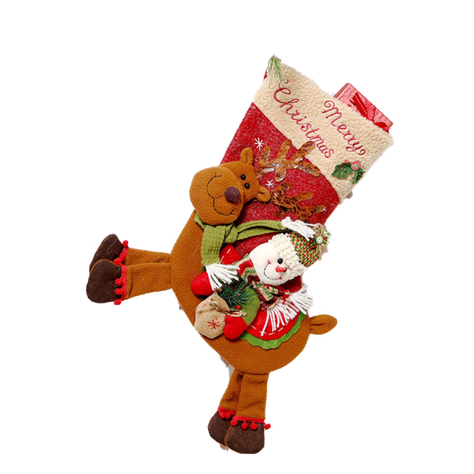 Christmas Stockings Xmas Tree Candy Gift Bag Ornaments ...