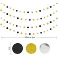 thumbnail image 2 of Cheerland Gold Back Circle Dots Garland streamers Party Decorations Hanging Backdrop Decoration, 2 of 8