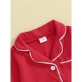 thumbnail image 6 of Suealasg Baby Boys Girls One-piece Pajamas Buttons Footed Jumpsuits Pajamas Long Sleeve Turn-Down Sleepwear Loungewear Infant Girls Boys Fall Romper Nightwear, 6 of 8