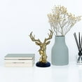 thumbnail image 4 of QTOCIO Figurine de Cerf pour Attraction de Richesse Bureau Résine, 4 of 4