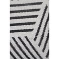 thumbnail image 2 of Laddha Home Designs 20" White with Black Geometric Stripe Square Throw Pillow, 2 of 8