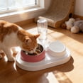 thumbnail image 2 of Twfbrm Pet Supplies Cats Bowl Two In One Drinking Water Dog Water Bowl Rice Bowl Pet Bowl Drinking Water Feeding All One Suitable For Dogs and Cats To Live and Drink Water for Cats Dogs, 2 of 6