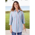 thumbnail image 6 of Woman Within Plus Size Perfect Three Quarter Sleeve Shirt, 6 of 6