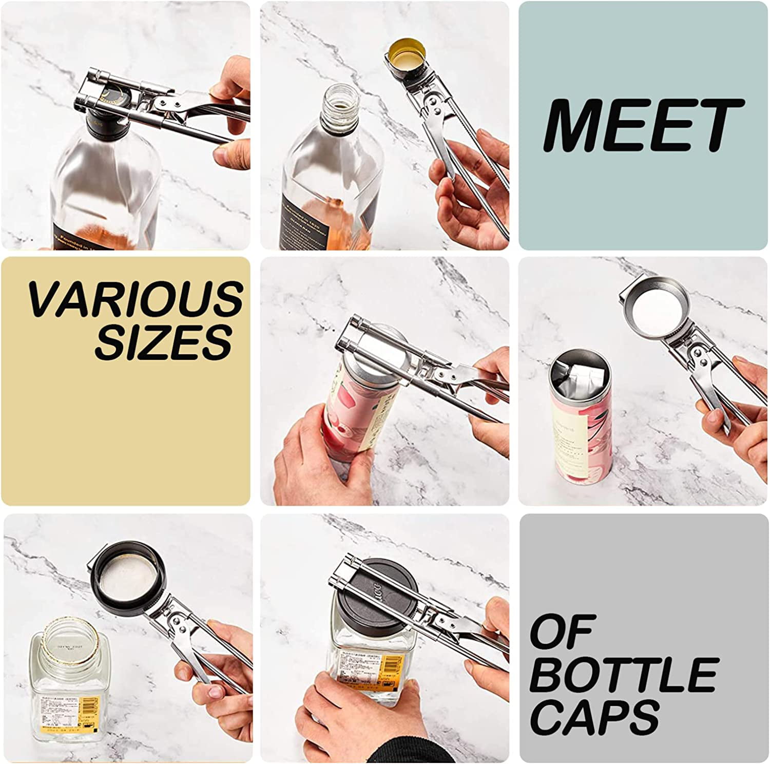 Adjustable Stainless Steel Can Opener With Cap Lid Multifunctional Easy  Gadget For Manual Bottle Jars And Bottle Cap Opener Twist Design HY0295  From Dreambeauty_qh, $1.63
