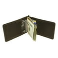 thumbnail image 4 of Piel Leather Bi-Fold Money Clip With Id Window, Chocolate, One Size, 4 of 4