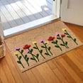 thumbnail image 4 of sunsanly Decorative Floor Carpet Door Mat Floral Print Highly Absorbent Wear Resistant Non-Slip Indoor Welcome Floor Mat, 4 of 8