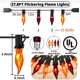 thumbnail image 2 of Cadena de llamas SOTOPOO para Halloween Lights, 8,5 m, color naranja y morado, 2 of 9