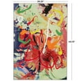 thumbnail image 3 of 28" x 40" Paint Splatter Unframed Abstract Wall Art with White Frame, by CosmoLiving by Cosmopolitan, 3 of 9