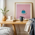 thumbnail image 5 of Blue Gelatin Dessert - Digital Art Dessert Pop Art Kitchen Decor Pastel Minimalist Modern Art Whimsical Unframed Wall Art Print 40 x 40 inches, 5 of 9