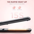 thumbnail image 3 of STARBIAO 1 Inch Flat Iron Hair Straightener and Curler, 2 in 1 Titanium Ceramic Styling Tool, Up to 450°F, Ionic, Dual Voltage, Black, 3 of 8
