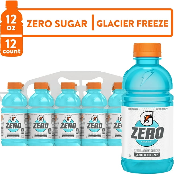 Gatorade G Zero Sugar Glacier Freeze Thirst Quencher Sports Drink, 12 ...