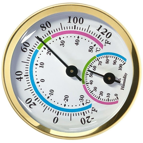 FRCOLOR Extra Large Outdoor Thermometer Mini Hygrometer Golden Weather