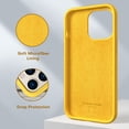 thumbnail image 3 of ImpactStrong Heavy Duty Silicone Case for iPhone 13 Pro [Drop Protection] Rubber Gel Cover with [Soft Anti-Scratch Microfiber Interior] Shockproof Phone Case for iPhone 13 Pro 6.1 Inch - Yellow, 3 of 9