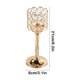 thumbnail image 3 of Candelabro de metal de cristal Oro Elegante candelita Votive Soporte para bodas Decoración del hogar Centro de mesa 3 tamaños 8x8x16cm 8x8x21cm 8x8x26cm Cuentas de cristal transparente Decoración de, 3 of 6