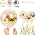 thumbnail image 3 of Gold Confetti Balloon, 50 Pcs 12 Inch Latex Party Balloons, 3 of 5