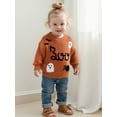 thumbnail image 5 of BemeyourBBs Baby Halloween Sweater Casual Letter Ghost Spider Embroidery Pullover, 5 of 9