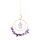 thumbnail image 1 of Colgante de metal con forma de círculo de luna de cristal para decoración del hogar morado Ehuebsd Libre de BPA, 1 of 9