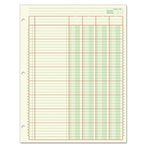 Adams 8 column accounting book