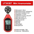 thumbnail image 2 of Handheld Anemometer Digital Wind Speed Measurement Temperature Tester LCD Display Air Flow Speed, 2 of 6