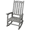 Light Gray, variant on Tcbosik Outdoor Oversized Rocking Chair, Wood Porch Rocker with High Back for Adults, Lounge Chair for Garden, Lawn, Balcony, Backyard, Light Gray