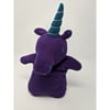 Yogibo Set of 5 Purple and Blue Unicorn-Shaped Heatable Aromatherapy 9"