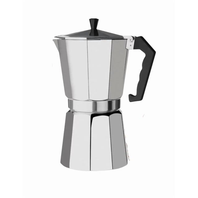 Cafetera Xtellar Italiana Manual Expresso 6 Tazas 300ml Color Plateado