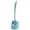 Blue, variant on Cheer.US Slim Compact Bathroom Toilet Bowl Brush, Toilet Brush and Holder,Toilet Bowl Cleaning System with Scrubbing Wand, Under Rim Lip Brush and Storage Caddy for Bathroom