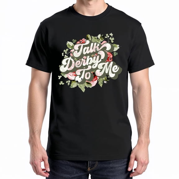 Talk Derby To Me T-Shirt – Kentucky Derby Theme – Unisex Horse Racing Fan Apparel