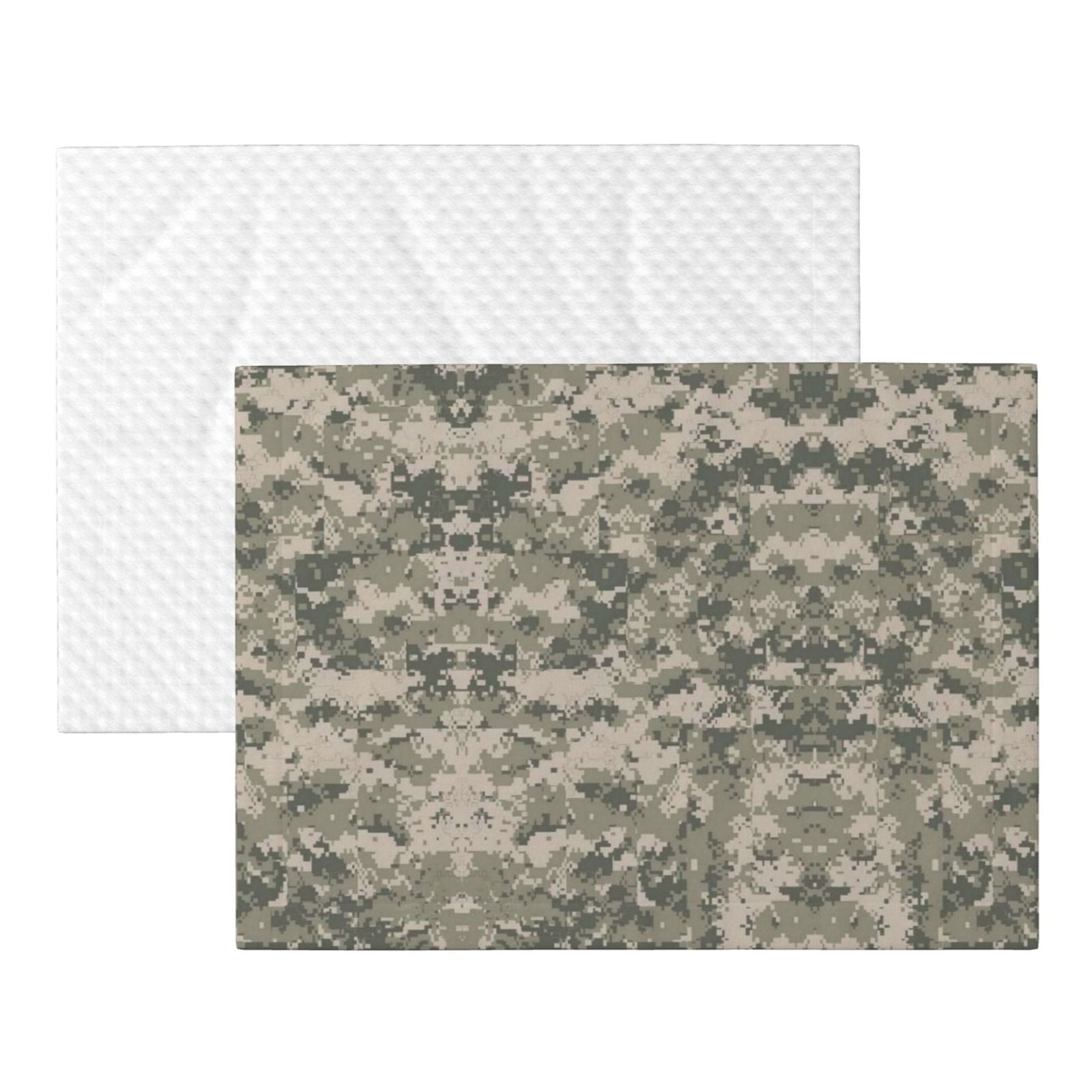 Army Digital Camouflage Dog Blanket Soft Warm Flannel Cat Blanket Great Pet Throw for Cats Puppy Small Medium Large Dog