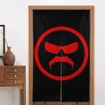 thumbnail image 4 of Cortina de puerta semiopaca de dos piezas con patrón de patchwork de Dr. Disrespect, cortinas opacas decorativas para dormitorio, sala de estar, decoración de habitación de niños, 34 x 56 pulgadas,, 4 of 7