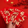 thumbnail image 4 of Lubelski 6Pcs Chinese Dragon Red Envelopes Unique Design Traditional Luck Money Bags for Spring Festival Celebrations, 4 of 8