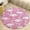 style, variant on Flamingo Pattern Round Rugs -Washable Non-Slip Small Round Area Rug Throw Soft Circle Rugs for Bedroom, Modern Print Indoor Carpet for Entryway Sofa Living Room