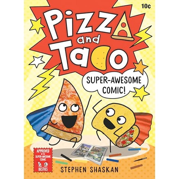 Pre-Owned Pizza and Taco: Super-Awesome Comic!: (A Graphic Novel) (Library Binding) 0593376048 9780593376041
