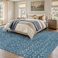 thumbnail image 2 of Area Rug x Rugs for Living Room Bedroom High Low Textu Jacquard Boho Neutral Carpet - Non Slip Machine Washable Rug Dining Nursery Living Room Farmhouse Rug, 2 of 7