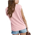 thumbnail image 2 of Girls Short Sleeved Round Neck Casual T-Shirt Kids Children Summer Tops With Pocket, 2 of 2