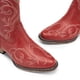 thumbnail image 3 of Botas Vaqueras Western para Mujer DREAM PAIRS Rojas Talla 7, 3 of 8
