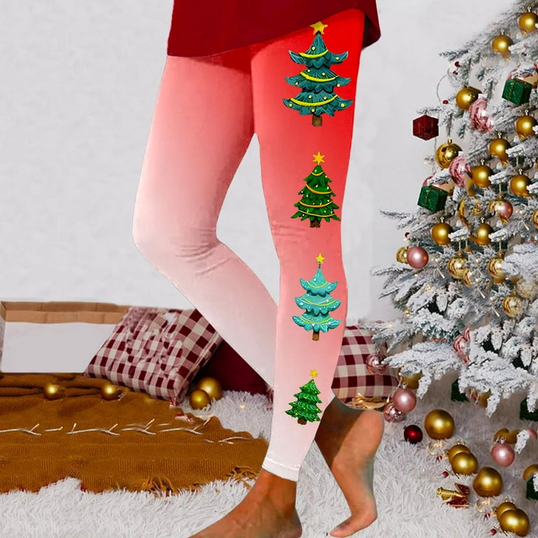 EHQJNJ Yogalicious Leggings Yoga Pants Women Casual Fashion Christmas  Printed Sports Leggings Casual Yoga Leggings 