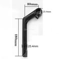 thumbnail image 2 of Handle Bar Stem Quill Fitting Gooseneck Quill Comfort Bikes 80x25.4x25.4x180mm, 2 of 6