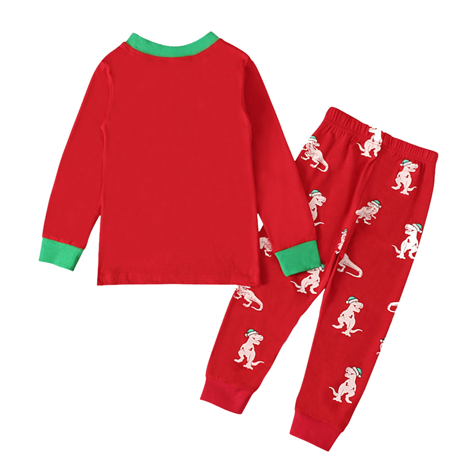 Kids dinosaur christmas pajamas sale