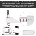 thumbnail image 3 of Actualización de costura profesional: guía ajustable de alta calidad para pespuntes precisos, compatibilidad a presión con la mayoría de las máquinas de vástago bajo, incluidas Brother y Kenmore, 2, 3 of 5